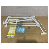 Carlson Extra Wide Walk Through Pet Gate with Small Pet Door, Includes 4-Inch Extension Kit, Pressure Mount Kit and Wall Mount Kit, White 36.5"W x 30"H