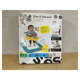 HONEY JOY Baby Walker, 5 in 1 Infant Activity Walker with Wheels, Music, Removable Cushion, Toddler Foldable Push Walker for Boys Girls, Anti-Rollover Walkers for Babies 7-14 Months (Blue)