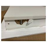 Tangkula Slim Bathroom Storage Cabinet, Movable Narrow Toilet Side Cabinet w/2 Slide Out Drawers, 2 Shelves, on Wheels for Small Spaces 7.5"D x 20"W x 28.5"H (Transit Damage)