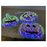 Boyel Living Halloween Decoration 150 LED Stacked Pumpkin Light Set with Base 3.4ft