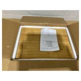 GORELAX Bamboo Nightstand, Open Storage Shelf, Narrow Rectangular Rustic Wood End Table for Small Space, Bedroom, Living Room