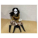 Boyel Living Spooky Jump-Scare Halloween Animatronic Haunted Woman with Red Eyes and Sound Activation 5.4ft