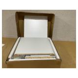 Costway Nightstand with 2 Drawers Solid Rubber Wood Legs 18.5" x 16" x 21.5"