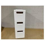 Costway Drawer Rolling Organizer Unit Narrow Storage Cabinet with Built-In Wheels for Small Space