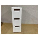 Costway Drawer Rolling Organizer Unit Narrow Storage Cabinet with Built-In Wheels for Small Space