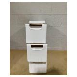 Costway Drawer Rolling Organizer Unit Narrow Storage Cabinet with Built-In Wheels for Small Space