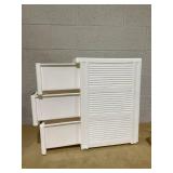 Costway Drawer Rolling Organizer Unit Narrow Storage Cabinet with Built-In Wheels for Small Space