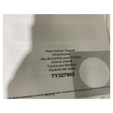 Costzon Kids Kitchen Playset, Wooden Pretend Cooking Play Toy Set with Realistic Sound, Microwave, Windows, Clock, Sink, Large Storage Space, Kitchen Set for Toddlers, Boys Girls 3+