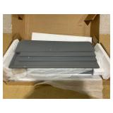 Tangkula Bathroom Medicine Cabinet with Mirror, Wall Mounted Wooden Hanging Organizer with Doors and Shelves, Bathroom Wall Mirror Cabinet 5"D x 22"W x 23"H (Mirror Doors, Gray)