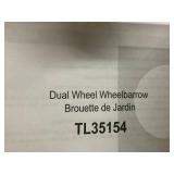 Costway 2 Tire Wheelbarrow Cart Heavy-duty Dolly Utility Cart Green