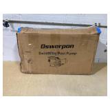 Oswerpon Pool Pump Above Ground/Inground, 2 HP 6900GPH Powerful Selfpriming Pool Pumps for 15,000-31,000 Gallons Pools, Dual Voltage Swimming Pool Pump with Strainer Basket & Drain Plug (2.0HP) (Only 