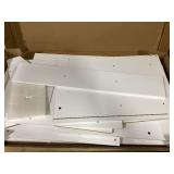 Costzon Kids Desk, Wooden Children Study Desk w/Hutch, Storage Shelves, Bookshelf & Keyboard Tray for Home School Writing, Reading or Drawing, Computer Workstation Student Table for Boys Girls 3+ (18"