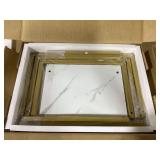 Costway 3 Pieces Multifunctional Coffee End Table Set-White  Overall dimension (Large): 20" x 14" x 22.5" (Medium): 17.5" x 13" x 20.5" (Small): 15" x 12.5" x 18.5" (L x W x H)