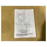 Costway 24.5 Inch Swivel Wooden Bar Stools Set of 2 with Rubber Wood Legs and Low Back (Missing Hardware)