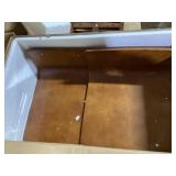 Costway 24.5 Inch Swivel Wooden Bar Stools Set of 2 with Rubber Wood Legs and Low Back (Missing Hardware)