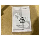 Costway 3 -Piece Rattan Patio Conversation Set with Red Cushions