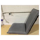 Costway Adjustable 6-Position Floor Chair Padded Folding Lazy Sofa Chair Grey W 39" / D 3" / H 18"