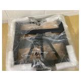 Costway Outdoor Side Table with Umbrella Hole and Storage Shelf for Porch 1.57" umbrella hole Overall Dimensions: 20.5" x 18" x 18"