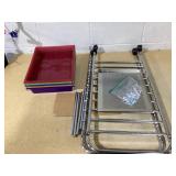 Giantex 10 Drawer Rolling Storage Cart Scrapbook Paper Office School Organizer	 15"D x 13"W x 34"H (Multicolor)(Maybe Missing Hardware)