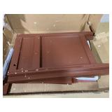 Costway - 2PCS Nightstand Drawer Accent Side End Table Storage Cabinet - Cherry Product Width 19 inches Height 25 inches Depth 15 inches (No Instructions)