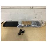 DORTALA 35" Electric Griddle, Portable Teppanyaki Grill for 8-10 Person with with Thermostat Control, Removable Drip Tray, Nonstick Countertop BBQ Flat Top Grill for Indoor & Outdoor