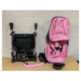 Infans 2 in 1 Convertible Baby Stroller High Landscape Infant Stroller Pink