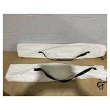 Giantex Camping Chairs 2 Pack, Folding Beach Chairs for 330lbs, Outdoor Butterfly Chair, Portable Lawn Chairs for Picnic Fishing Hiking Mountaineering, Lightweight Bamboo Frame No Assembly (Beige) 21"