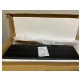 Costway 127cm rubberwood bench with faux leather seat cushion, dining room bench, upholstered bench, walnut