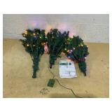 Goplus 5FT Pre-Lit Artificial Christmas Tree Auto-Spread/Close up Branches 11 Flash Modes with Multicolored 150 LED Lights & Metal Stand