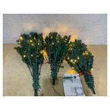 Goplus 5FT Pre-Lit Artificial Christmas Tree Auto-Spread/Close up Branches 11 Flash Modes with Multicolored 150 LED Lights & Metal Stand