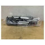 Double Pet Stroller with 2 Detachable Carrier Bags, 4 Lockable Wheels Cat Stroller