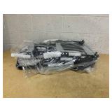 Double Pet Stroller with 2 Detachable Carrier Bags, 4 Lockable Wheels Cat Stroller