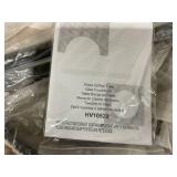 Costway White Faux Marble Round Side Table with Metal Frame