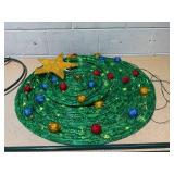 Tangkula 6.5 FT Pop-Up Lighted Christmas Tree, Artificial Xmas with 200 Warm White LED Lights, Collapsible Decoration, Fabric Celebration for Indoors & Outdoors