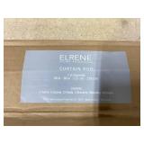 Elrene Cordelia 1" Window Drapery Single Curtain Rod with Globe Ball Finial - Elrene Home Fashions, 48"-86" adjustable rod.