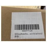 SEEYE Arch Window Blackout Shades, Pleated Fabric Blind (Radius: 36