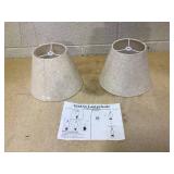 GO&SO Cone Lamp Shades, Beige (2 Pack)