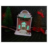 Vintage Ceramic Christmas Town Set of 4