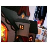 Vintage Ceramic Christmas Town Set of 4