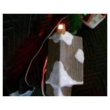 Vintage Ceramic Christmas Town Set of 4