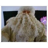 Vintage Dressed in All White Santa & Fiberoptic Angel