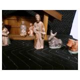 Large Scale 1985 Nativity Scene with Manger.  Collectors Edition.