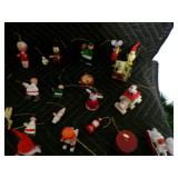 Lot of 66 Christmas Tree - Wooden Decorations
