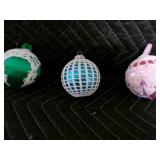 Lot of 7 Vintage Collector Hand Crocheted Christmas Ornaments
