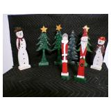 Lot of 8 Smaller Wooden Folk Art Indoor/Outdoor