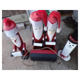 Lot of 6 Large Outdoor Folk Art Wooden Christmas Decor.