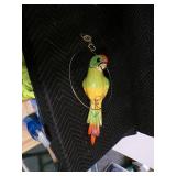 Medium 17" Long 6" Wide Parrot - Heavy Ceramic