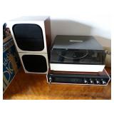 Vintage RCA AM/FM Radio W/Speakers & Turntable