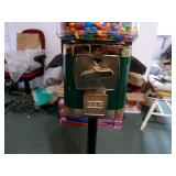 Vintage Commercial  25 Cent Candy Machine with Stand.