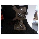 Lot of 3 Antique 16mm Projectors With Nice Screen & Lots of Antique Movies